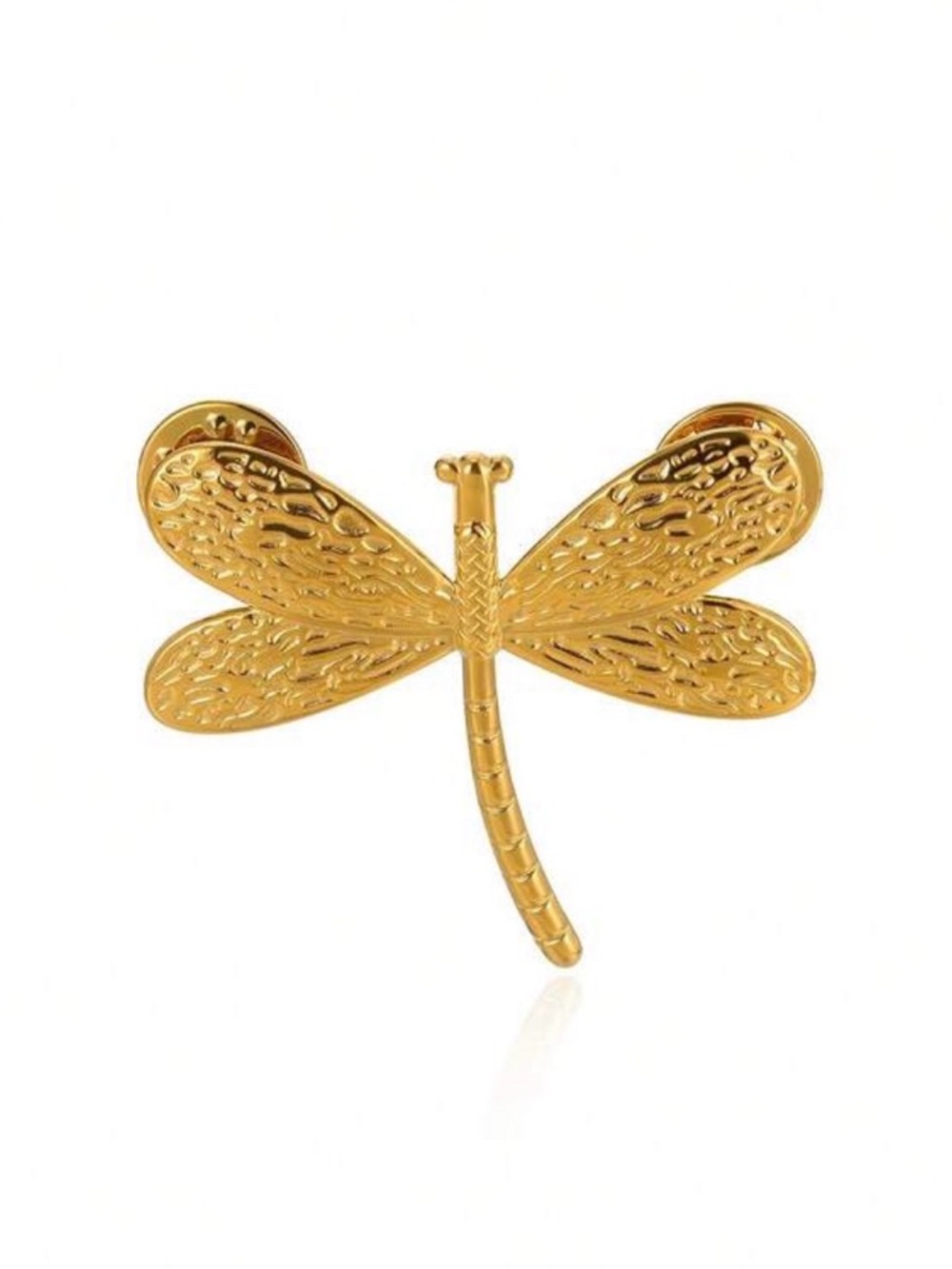 Gold Dragonfly Brooch Pin M763